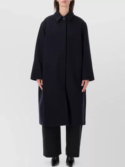 Studio Nicholson Wool Single-breasted Coat In Black