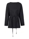 Studio Nicholson Tie Front Top In Azul