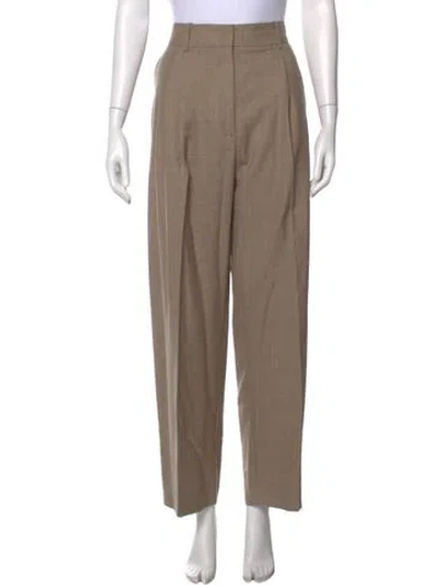 Pre-owned Studio Nicholson Wool Wide Leg Pants In Neutral