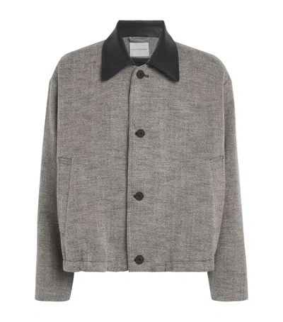 Studio Nicholson Wool-blend Howth Bomber Jacket In Neutral