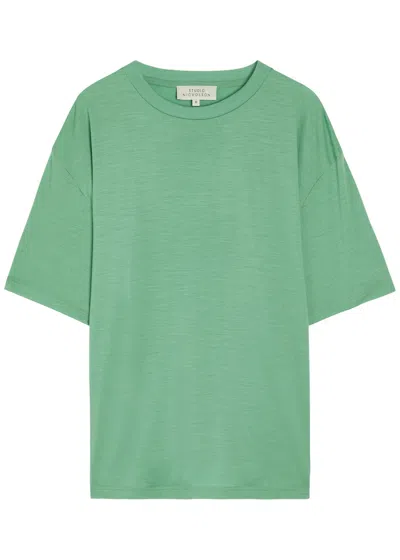 Studio Nicholson Short-sleeve T-shirt In Green