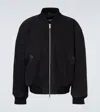 Studio Nicholson X Aaron Levine Berkeley Suede Bomber Jacket In Black