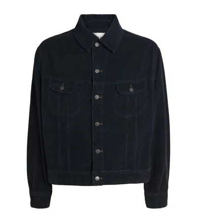 Studio Nicholson X Aaron Levine Cotton Corduroy Derby Jacket In Blue