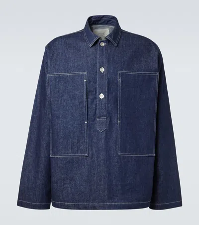 Studio Nicholson X Aaron Levine York Denim Shirt In Blue