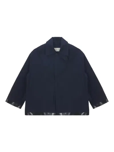 Studio Nicholson X Mackintosh Bonded Short Mac Jacket In Blue