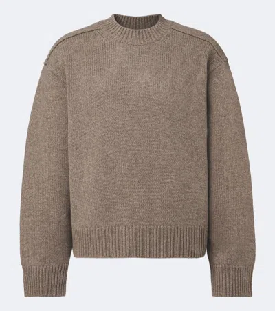 Studio Nicholson Yak And Wool Sweater In Brown