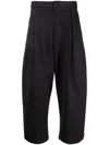 Studio Nicholson Navy Ellis Trousers In Black