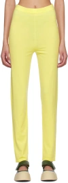Studio Nicholson Yellow Forta Leggings In Lemon Fizz