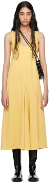 Studio Nicholson Yellow Wylie Maxi Dress In Butter