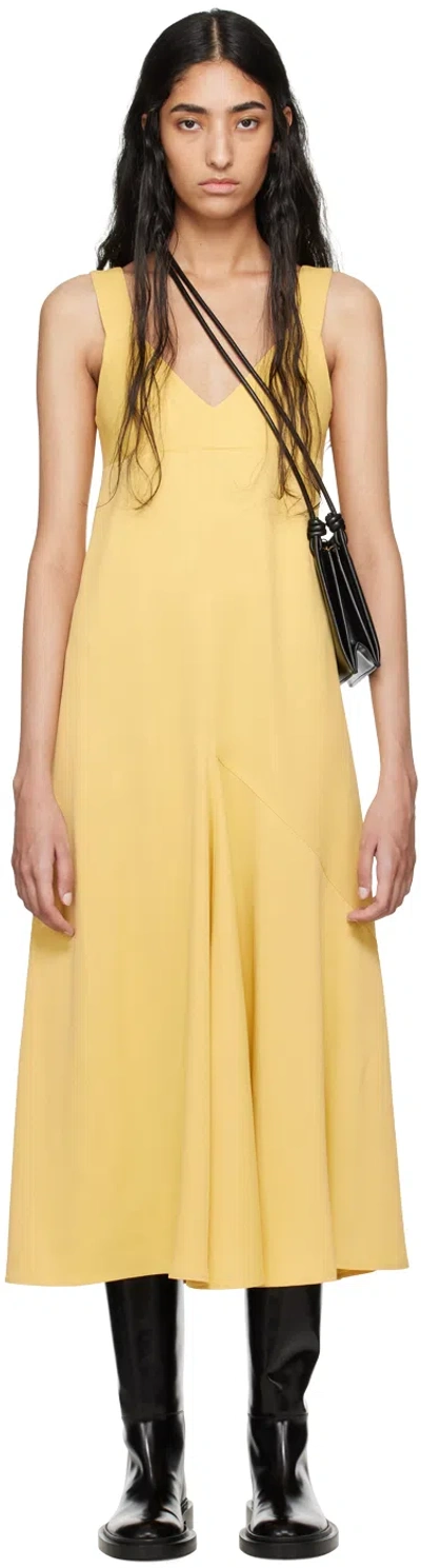 Studio Nicholson Yellow Wylie Maxi Dress In Butter