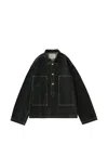 Studio Nicholson Denim Pullover Shirt In Black