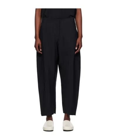 Studio Nicholson Zip Detail Casual Pants In Black