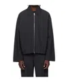 Studio Nicholson Harrington Jacket Zip Front Collared Design In Black