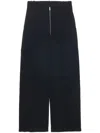 Studio Nicholson Zipper Front Wide Leg Pants Clothing In Black