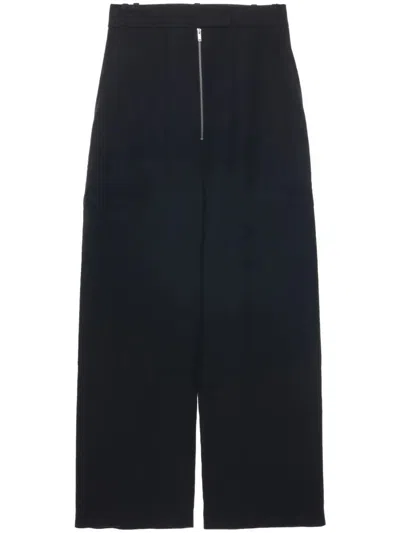 STUDIO NICHOLSON STUDIO NICHOLSON ZIPPER FRONT WIDE LEG PANTS CLOTHING