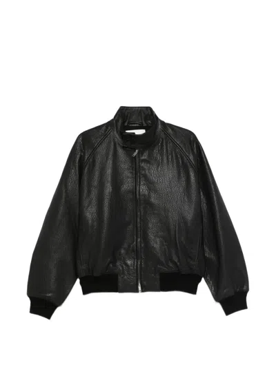 Studio Nicholson 집업 봄버 재킷 In Black