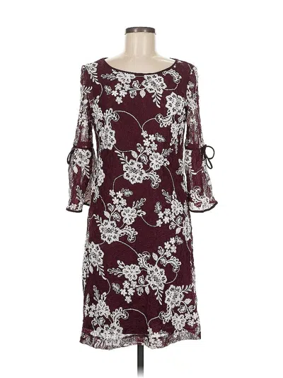 Pre-owned Studio One Casual Dress In Burgundy