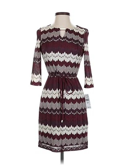 Pre-owned Studio One Casual Dress In Burgundy