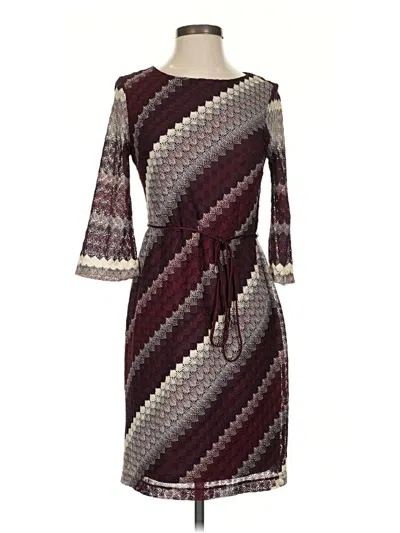 Pre-owned Studio One Casual Dress In Burgundy