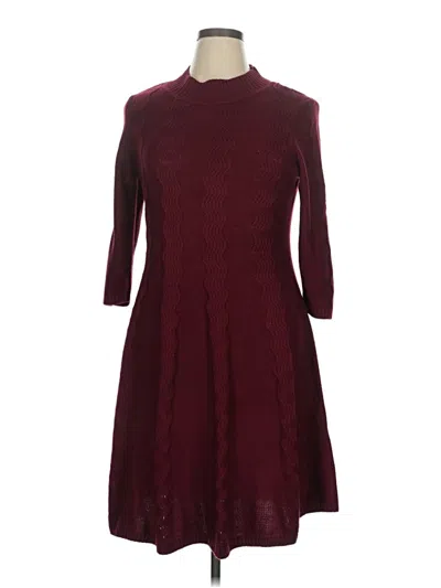 Pre-owned Studio One Casual Dress In Burgundy