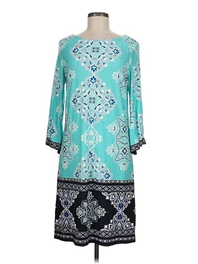 Pre-owned Studio One Casual Dress In Teal