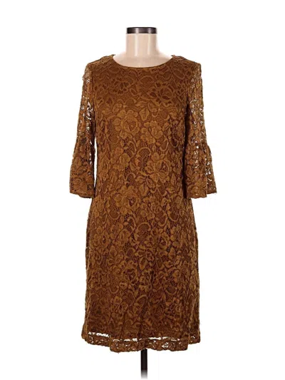 Pre-owned Studio One Cocktail Dress In Brown