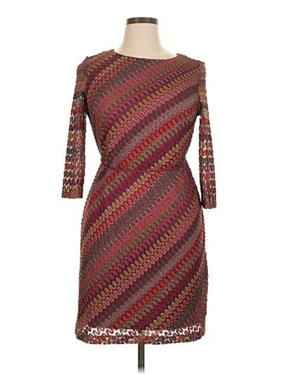 Pre-owned Studio One Cocktail Dress In Burgundy
