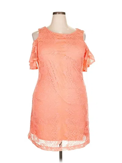 Pre-owned Studio One Cocktail Dress In Orange