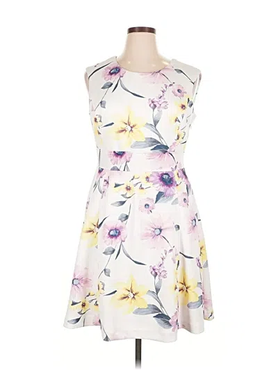 Pre-owned Studio One Cocktail Dress In White