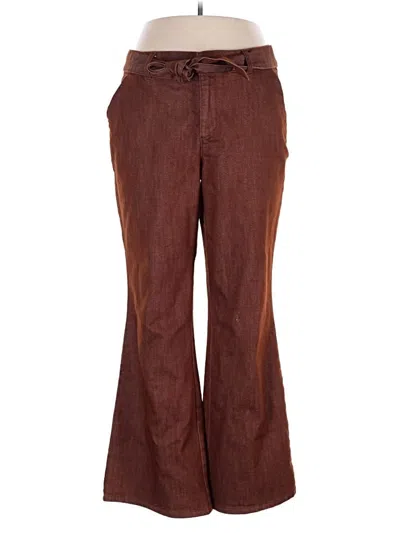 Pre-owned Studio Park Casual Pants In Brown