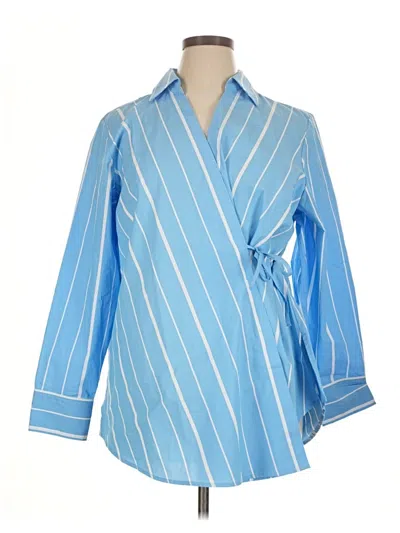 Pre-owned Studio Park Kimono In Blue