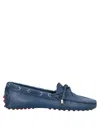 Studio Pollini Woman Loafers Blue Size 5 Soft Leather