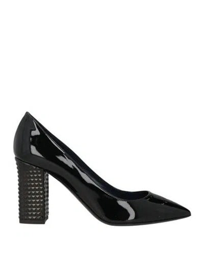 Studio Pollini Woman Pumps Black Size 8 Leather