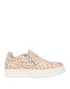 Studio Pollini Woman Sneakers Beige Size 5 Calfskin In Beige