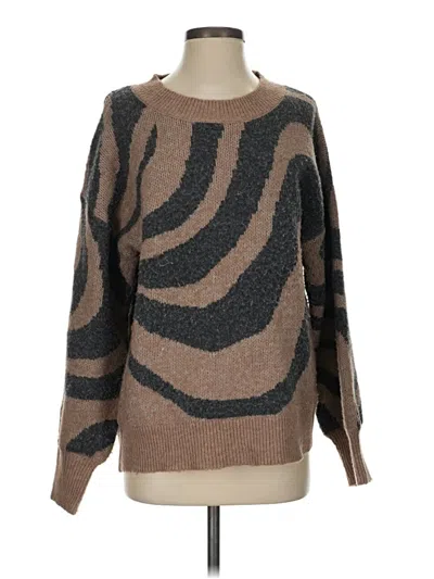 Pre-owned Studio Pullover Sweater In Brown