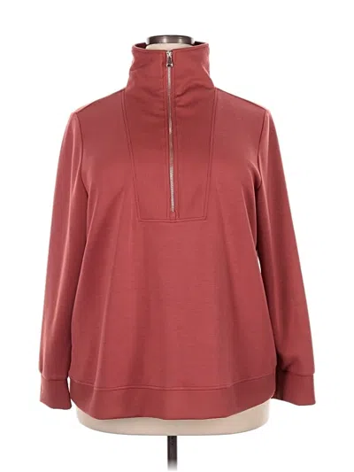 Pre-owned Studio Pullover Sweater In Burgundy