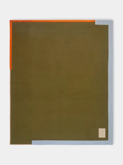 Studio Shamshiri X Abask Handwoven Cashmere Irregular-border Extra Large Blanket (118in/3m) In Brown