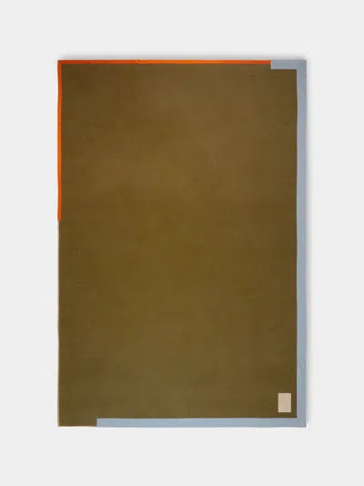 Studio Shamshiri X Abask Handwoven Cashmere Irregular-border Large Blanket (118in/3m) In Multi