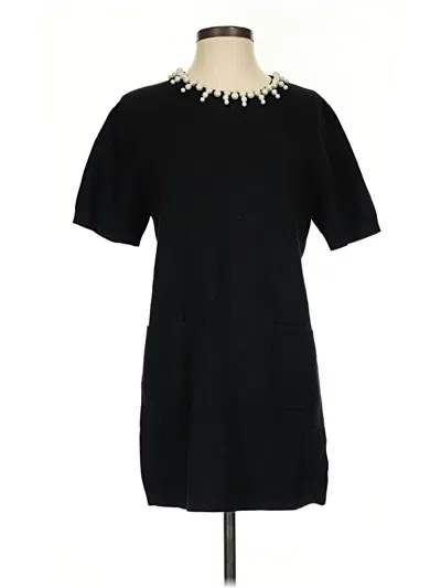 Pre-owned Studio Short Sleeve Turtleneck In Black