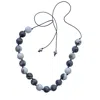 Studio Solíz Women's Black / Silver / White Contraste Zebra Jasper & Sterling Silver Necklace In Multi