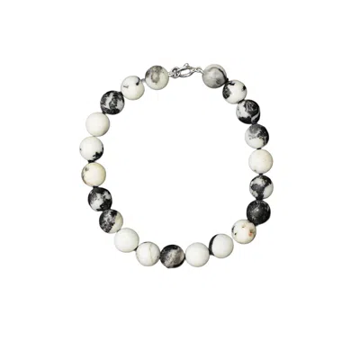 Studio Solíz Women's Black / White Bruma Zebra Jasper Choker Necklace