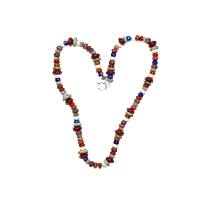 Studio Solíz Women's Mosaic Mixed Ancient Bead Necklace