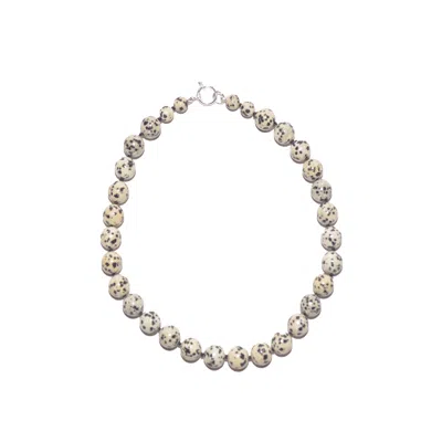 Studio Solíz Women's Neutrals Galleta Dalmatian Jasper Necklace