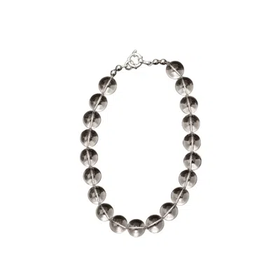 Studio Solíz Women's Silver Alba Quartz Choker Necklace