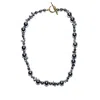 Studio Solíz Women's Silver Heméra Hematite Choker Necklace