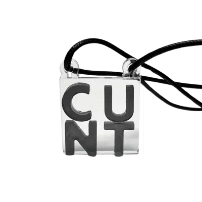 Studio Syg Women's Black Cunt Necklace