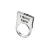 Studio Syg Women's Black I Don't Care Ring