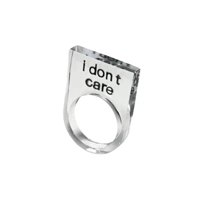 Studio Syg Women's Black I Don't Care Ring