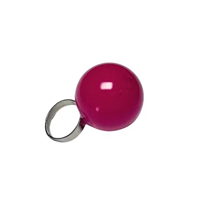 Studio Syg Women's Pink / Purple Big Neon Pink Ring