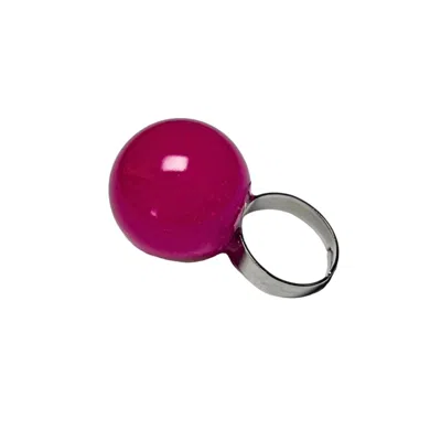 Studio Syg Women's Pink / Purple Medium Neon Pink Ring